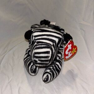 Vintage Ty Beanie Baby Zebra. Ziggy. 1995.